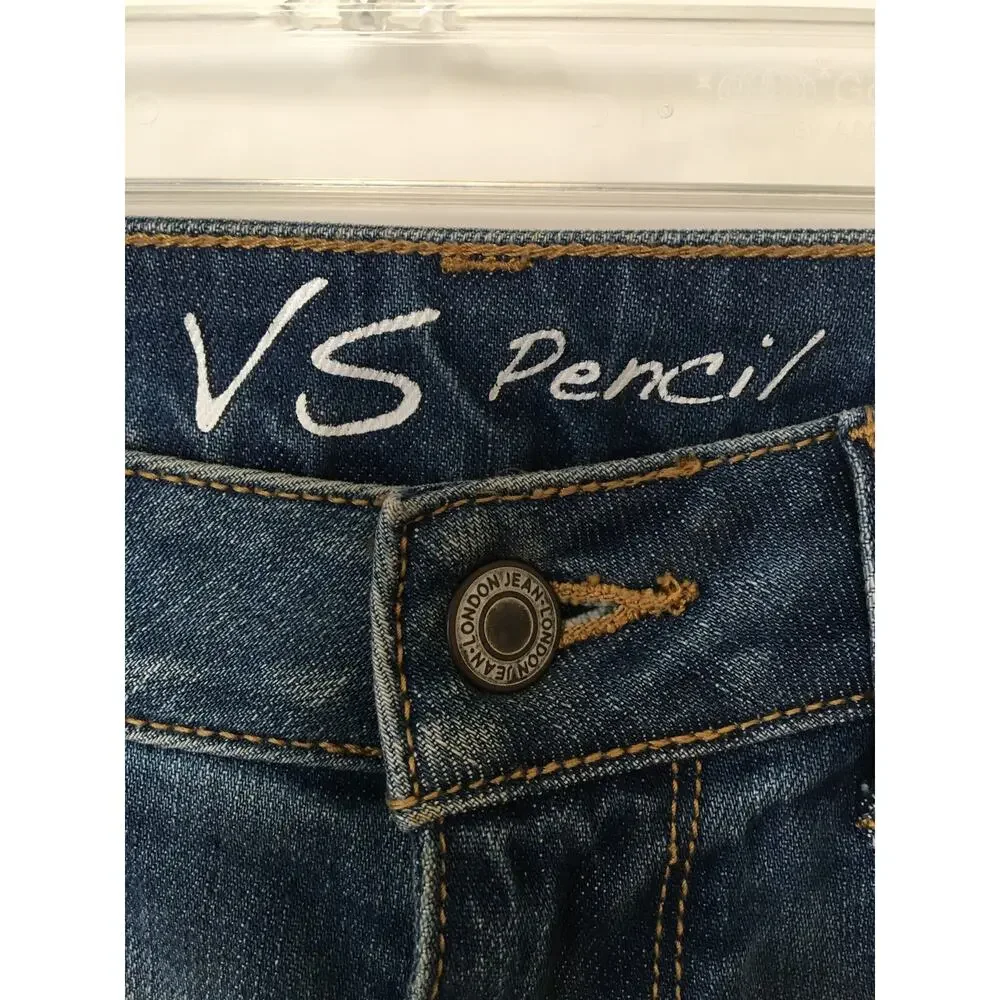 Victoria’s Secret VS Pencil Size 2 Straight Leg Distressed Jeans